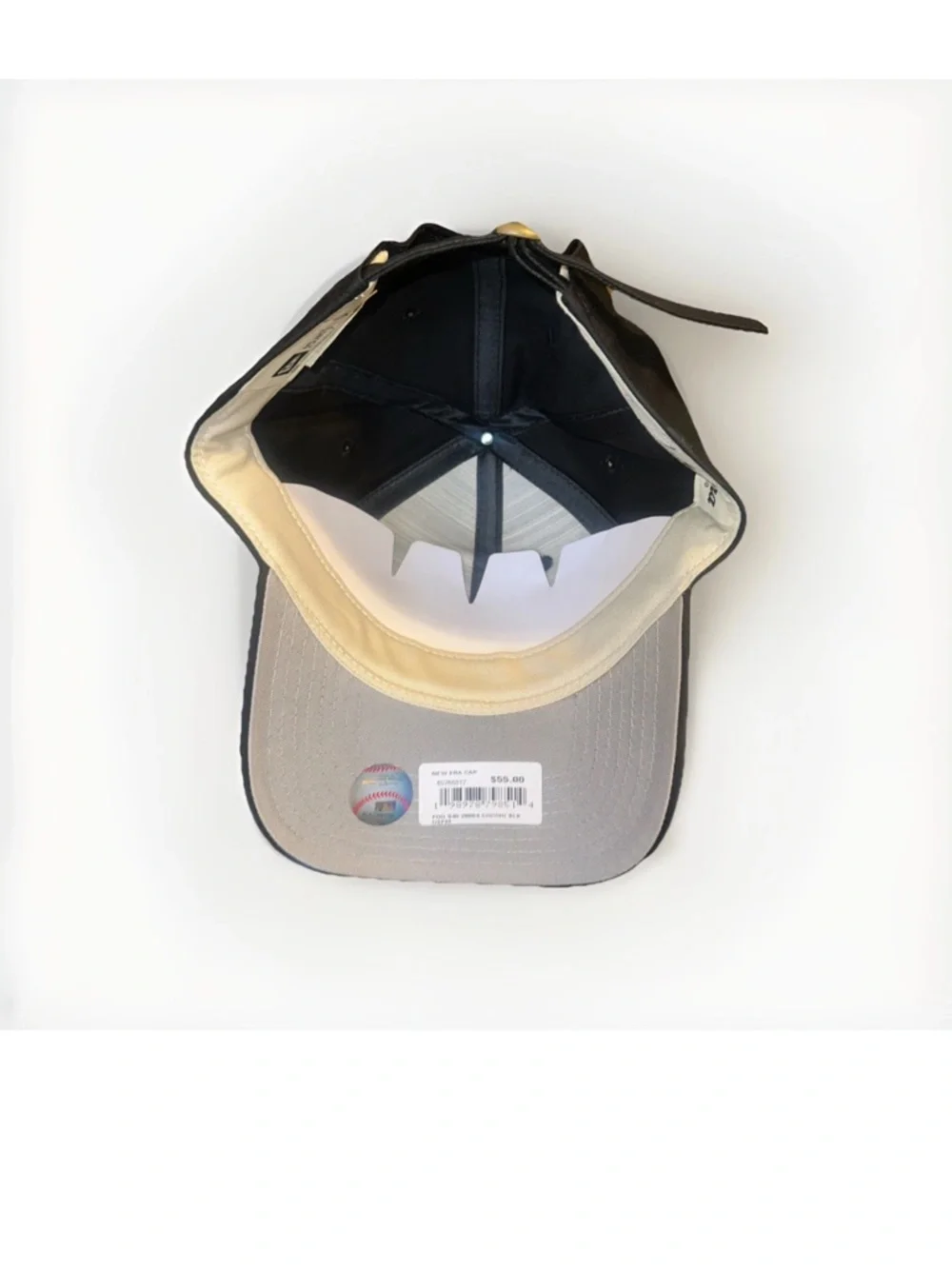 New Era Black Cap with White Gothic 'F' Embroidery - Picture 5 of 10